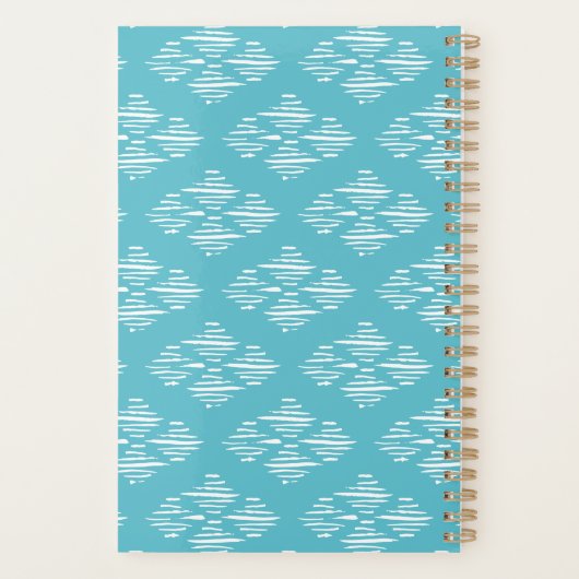 Blue Faux Gold & White Photo Collage (Dos)