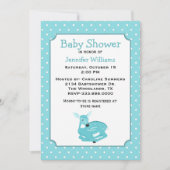 Blue Fawn Baby shower Invitation Kaart (Voorkant)