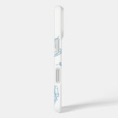 Blue Feathers Rise op Eagles Wings iPhone Case (Achterkant / Rechts)