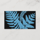 Blue Fern Leaves Visitekaartje (Achterkant)