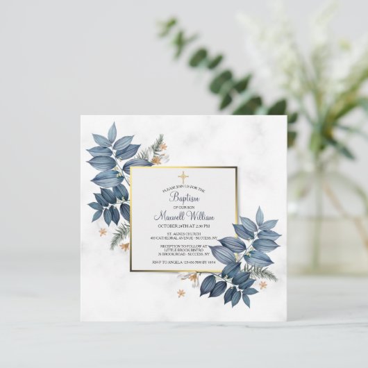 Blue Ferns Invitation religieuse (Debout devant)