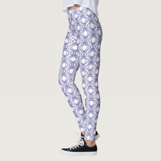 Blue Finial Pattern Leggings (Links)