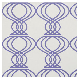 Blue Finial Pattern Stof