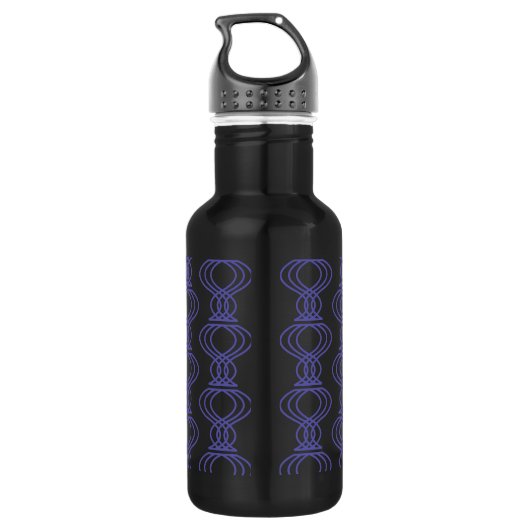 Blue Finial Pattern Waterfles (Achterkant)