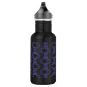 Blue Finial Pattern Waterfles (Rechts)