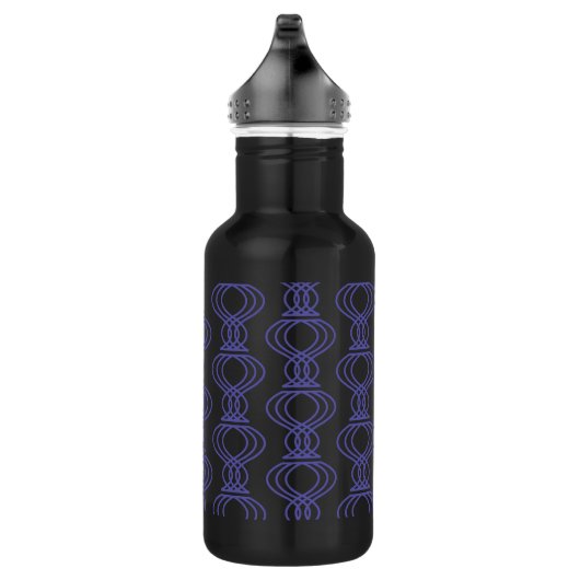 Blue Finial Pattern Waterfles (Rechts)