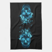 Blue Fire Crull Serviette de cuisine (Vertical)