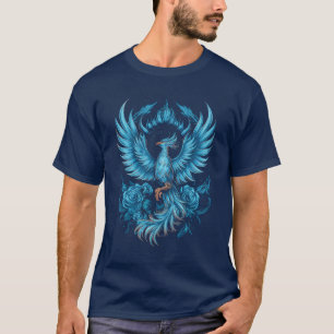 Blue fire Phoenix T-shirt