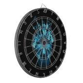 Blue Fire Skull Dart Board Dartbord (Voorkant Links)