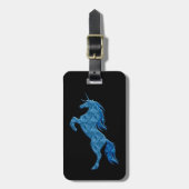 Blue Fire Unicorn Bagagelabel (Voorkant verticaal)
