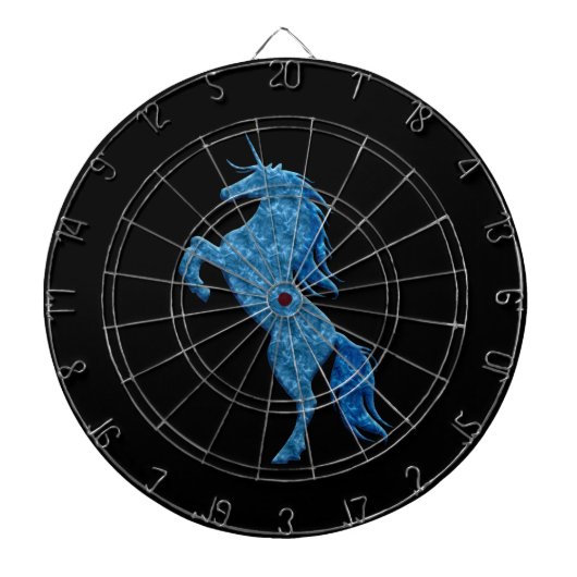 Blue Fire Unicorn Dart Board Dartbord (Voorkant)