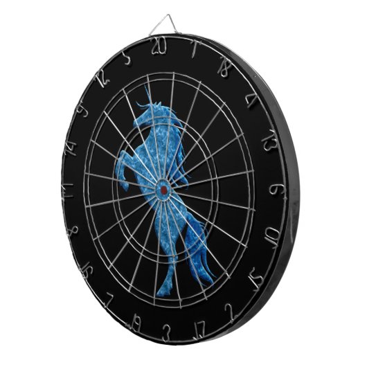 Blue Fire Unicorn Dart Board Dartbord (Voorkant Rechts)
