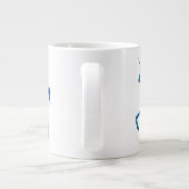 Blue Fire Unicorn Jumbo Mug (Dos)