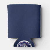 Blue Firefighter Badge Logo Persoonlijk Blikjeskoeler (Achterkant)