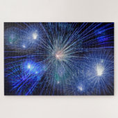 blue fireworks puzzle  (Horizontal)