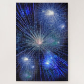 blue fireworks puzzle (Vertical)