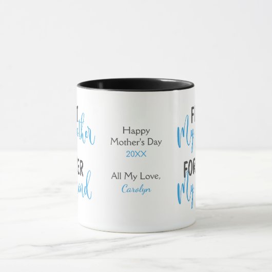 Blue First Mother Forever Friend Mug (Centre)