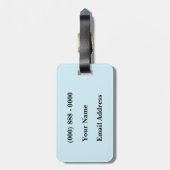 Blue Fish-Bagagelabel Bagagelabel (Achterkant verticaal)