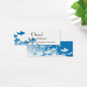 Blue Fish Coral Mariage Boire Billets (Bureau)