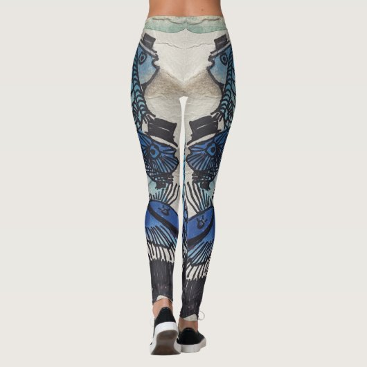 Blue Fish Leggings (Dos)