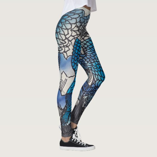 Blue Fish Leggings (Droite)