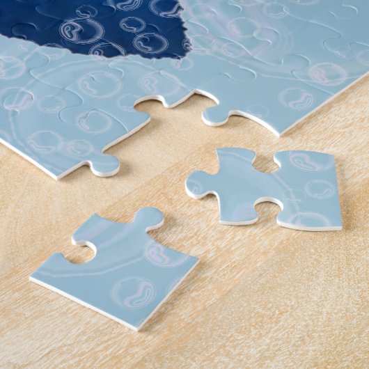 Blue Fish Puzzle Legpuzzel (Zijkant)