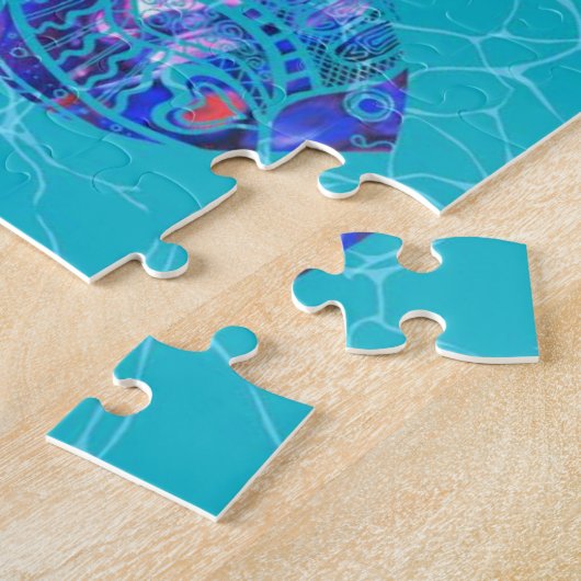 Blue Fishers Jigsaw Puzzle - Turquoise (Côté)