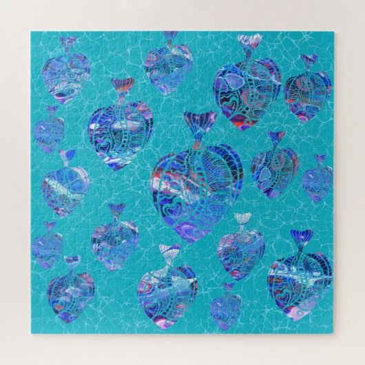 Blue Fishers Jigsaw Puzzle - Turquoise (Horizontal)