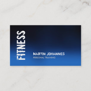 Blue Fitness Carte de visite moderne