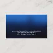 Blue Fitness Carte de visite moderne (Dos)