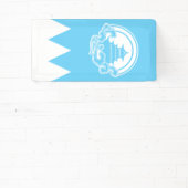 Blue Flag Banner - Castle (Insitu)