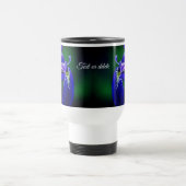 Blue Flag Iris Flower Personalized Reisbeker (Center)