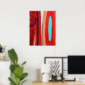 Blue Flame 18 x 24 Poster (Thuiskantoor)