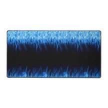 Blue Flame Desk Mat – Cool Fire Design voor gaming
