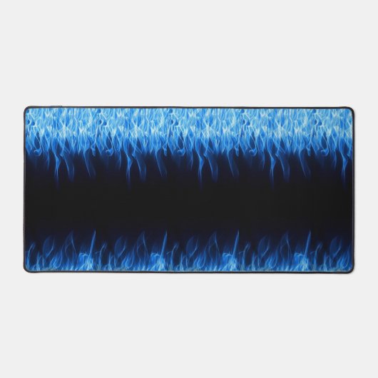 Blue Flame Desk Mat – Cool Fire Design voor gaming (Voorkant)