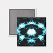 Blue Flame Mandala Magneet (Voorkant / Achterkant)