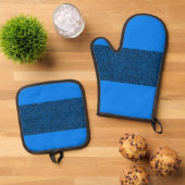 Blue Flame Oven Mitts & Pot Houders Set (Top down)