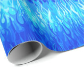 Blue Flames Pattern - Hot Rod Cadeaupapier (Rol Hoek)