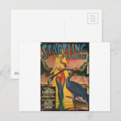 Blue Flamingo Briefkaart (Voorkant / Achterkant)