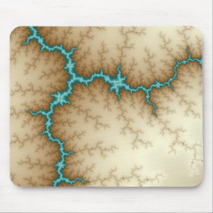 Blue Flash - Fractal Mousepad Muismat