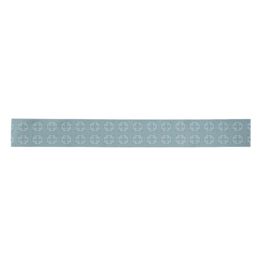 Blue Fleur-de-Lis Pattern Ribbon Lint (Voorkant)