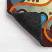 Blue Floral Abstract Vector Art Mousepad Muismat (Hoek)