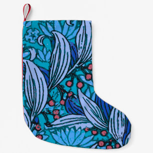 Blue Floral Antiek Boho Modern Kleine Kerstsok