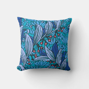 Blue Floral Antiek Boho Modern Kussen