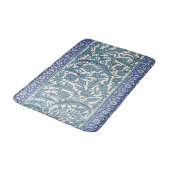 Blue Floral Arabic Pattern Badmat (Gekanteld)