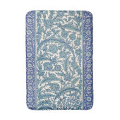 Blue Floral Arabic Pattern Badmat (Voorkant Verticaal)