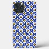 Blue Floral Arabic Pattern Case-Mate iPhone Case (Achterkant)