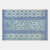 Blue  Floral Arabic Pattern Inpakpapier Vel (Voorkant 2)