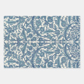 Blue  Floral Arabic Pattern Inpakpapier Vel (Voorkant 3)