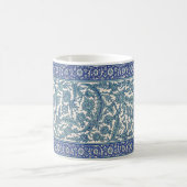 Blue  Floral Arabic Pattern Koffiemok (Center)